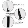 12 Pcs Eyebrow Razors, Face Razors Multipurpose, Exfoliating Dermaplaning Tools, Eyebrow Trimmers Shaver with Protective Cover, Facial Hair Removal for Women Men Body Use, Black, White, Light Pink view 3