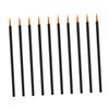 Ipetboom 100pcs Disposable Eyeliner Brushes Plastic Handles Nylon Bristles for Precision Eye Makeup Application for Liquid Eyeliner and Cosmetic Use Yellow view 1