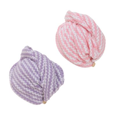 Angoily 2 Pack Hair Dryer Cap Drying Towel Quick Dry Spa Cap Non-Slip Absorbent Hair Dryer for Boys and Girls Adults Natural Dry Hair Spa Cap