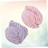 Angoily 2 Pack Hair Dryer Cap Drying Towel Quick Dry Spa Cap Non-Slip Absorbent Hair Dryer for Boys and Girls Adults Natural Dry Hair Spa Cap view 4