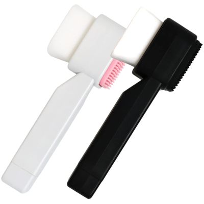 Ipetboom 2pcs Silicone Facial Cleansing Brush Exfoliating Brush for Men Face Wash Body Scrubber