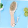 Ipetboom Eco-Friendly Natural Material Bath Massage Brush Curved Handle Body Scrubber view 4