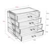 Angoily 1pc Pink Soup Crock with Lid Desktop Key Display Makeup Case Storage Box Make up Drawer view 2