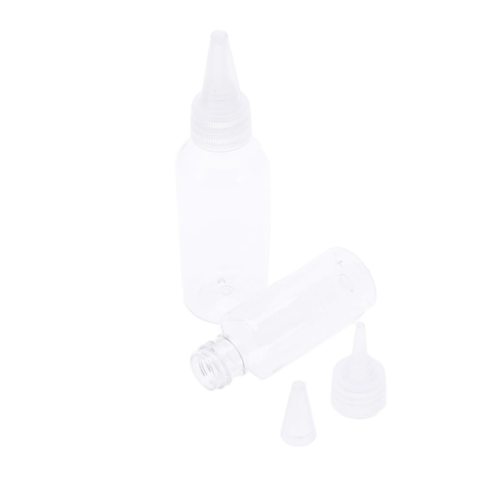 Ipetboom 6pcs Plastic Cream Squeeze Bottles Soft Tip Dispenser for Sauces and Dressings Random for Baking and Home Use
