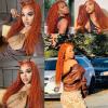 Fabimiya Bundles Human Hair 20 22 24 Inch Deep Wave Orange Ginger 350 Human Hair Bundles 12A Unprocessed Brazilian Virgin Hair Quick Weave Bundles for Black Women view 3