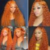 Fabimiya Bundles Human Hair 20 22 24 Inch Deep Wave Orange Ginger 350 Human Hair Bundles 12A Unprocessed Brazilian Virgin Hair Quick Weave Bundles for Black Women view 4