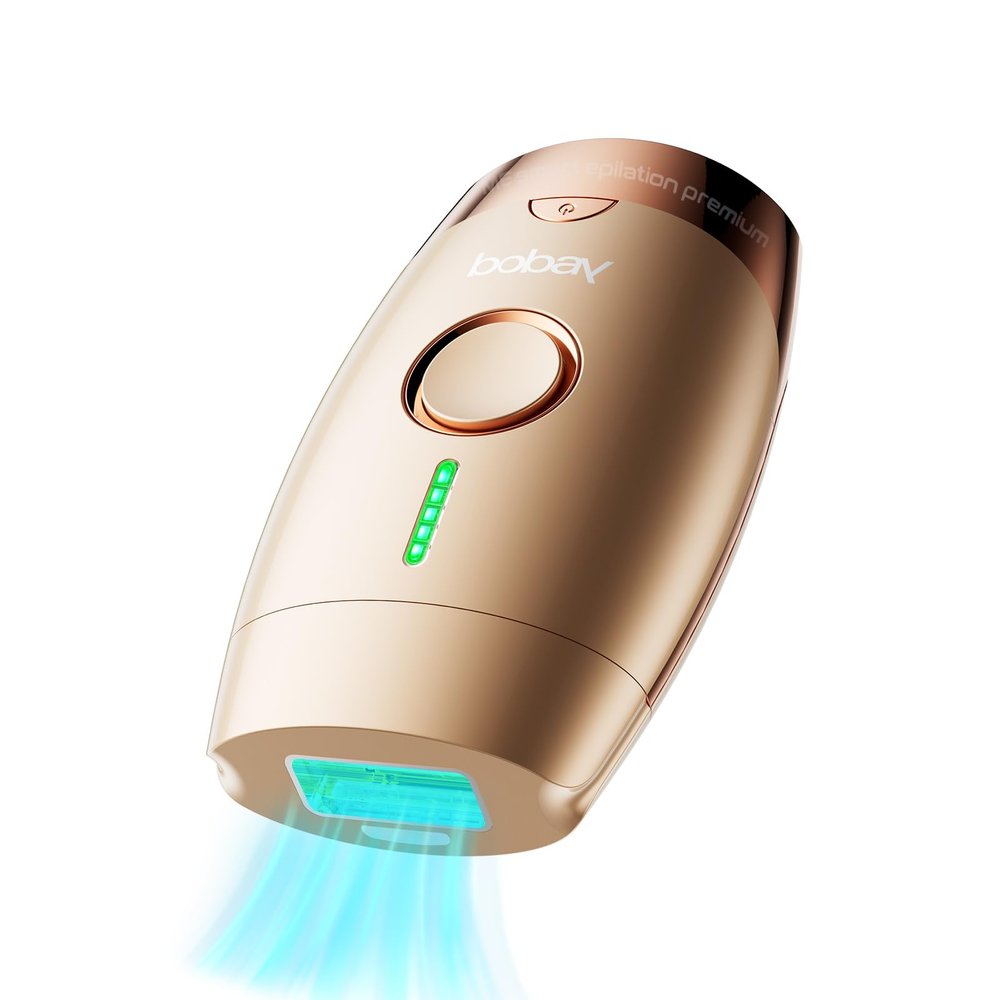 BoBay IPL Laser Hair Removal Device for Women and Men, 5 Energy Levels, Permanent Hair Removal Machine, 999,990 Flashes, At-Home Use Laser Hair Removal for Armpits Body, Hair Removal Laser for Women