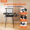 VEVOR Makeup Train Case with Lock, Lighted Mirror, 4 Storage Trays, Brush Holder, Speaker Travel Cosmetic Organizer Box w/Swivel Wheels, Professional Artist Trolley Studio Free Standing Case view 2