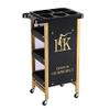 Trolley On Wheels Tool Beauty Salon Rolling Cart with 3 Drawer 20 kg Capacity Hairdressing Trolley with Wheel Beauty Tool Utility Cart with Hair Dryer Holder view 1