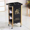 Trolley On Wheels Tool Beauty Salon Rolling Cart with 3 Drawer 20 kg Capacity Hairdressing Trolley with Wheel Beauty Tool Utility Cart with Hair Dryer Holder view 3