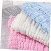 Beatifufu 6pcs Pure Cotton Nursing Towels Soft Absorbent Facecloths for Drooling and Feeding Versatile Gauze Handkerchiefs for Boy Girl view 2
