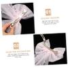 Ipetboom Bridal Hair Bow Decorative Hairpin Accents Elegant Girl Headdress for Weddings and Special Occasions Wide Tail Design for Girls and Women view 2