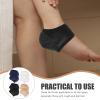 FOYTOKI 4pairs Moisturizing Gel Heel Socks Breathable Heel Protectors for Women Men Toeless Design for Night view 4