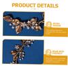 BIUDECO Bridal Flower Crown Vintage Floral Headpiece Wedding Hair Accessories for Bride view 3