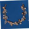 BIUDECO Bridal Flower Crown Vintage Floral Headpiece Wedding Hair Accessories for Bride view 4