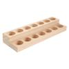 Ipetboom 14holes Wooden Essential Oil Display Stand Two-layer Organizer for Bottles Slots for Essential Oil Storage Tidy Desktop for Aromatherapy Enthusiasts view 1