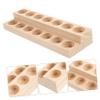 Ipetboom 14holes Wooden Essential Oil Display Stand Two-layer Organizer for Bottles Slots for Essential Oil Storage Tidy Desktop for Aromatherapy Enthusiasts view 4