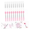 Ipetboom Makeup Lip Brush Set 20pcs Silicone Brush Lipstick Lip Mask Applicator Perfect Present view 4