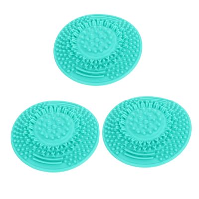 Ipetboom Beauty Brush Cleaning Cup 3pcs Silicone Cleaning Brush Scrubber for Makeup Brush Green Cleaning m