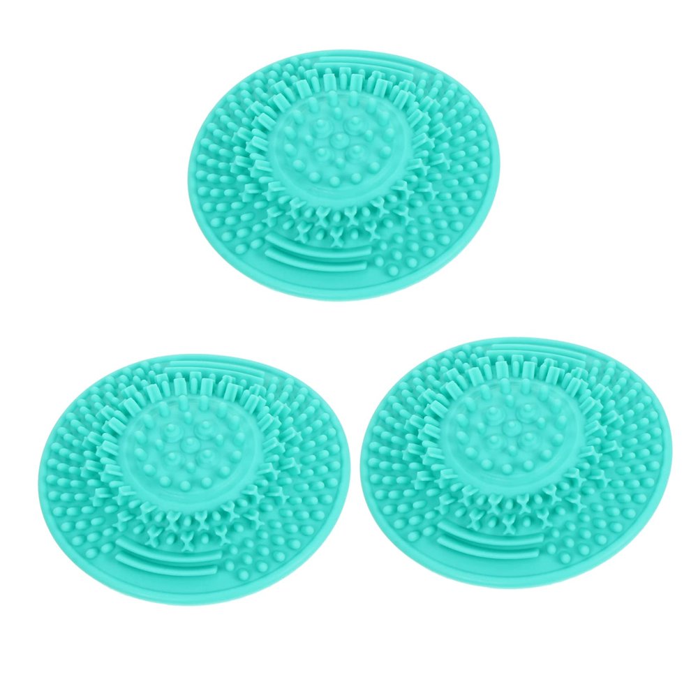 Ipetboom Beauty Brush Cleaning Cup 3pcs Silicone Cleaning Brush Scrubber for Makeup Brush Green Cleaning m