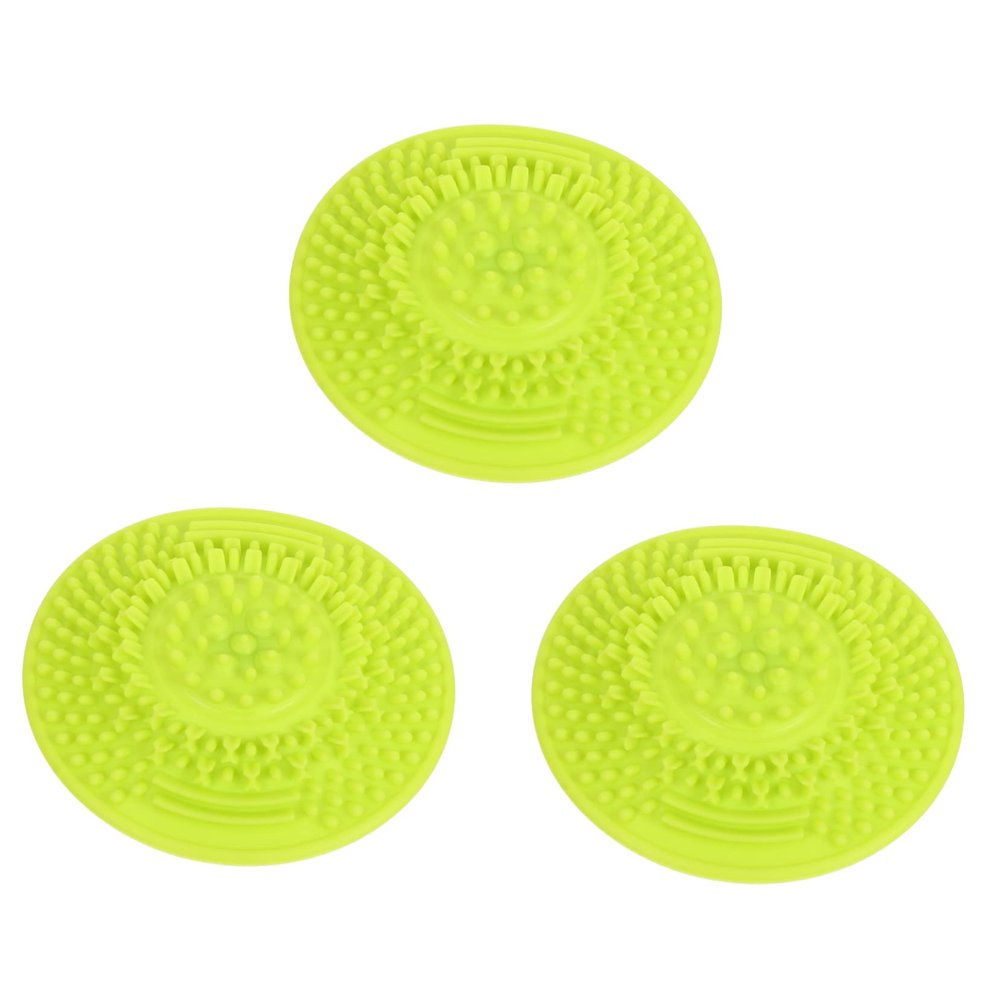 Ipetboom 3pcs Portable Silicone Makeup Brush Cleaning Mat Durable Beauty Scrubber for Travel Easy to Use Makeup Cleaner Keeps Brushes Clean and Bag Smudge