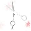 FOMIYES Professional Hair Cutting Shears Stainless Steel Straight Hair Styling Tools for Barbers and Home Use view 3