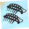 Beatifufu Plastic Resin Bun Maker Hair Disk Hair Styling Tool for Women Girls for Party view 3