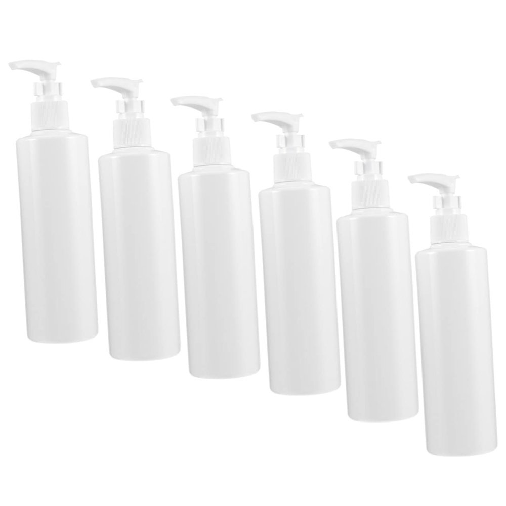 Beatifufu 6pcs Lotion Bottle Portable Empty Pump Bottles for Body Wash Shampoo Lotion Multi-Purpose Travel Container for Skincare and Home Use