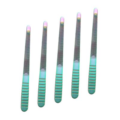 Beatifufu Nail Files for Gel Nails 5pcs Stainless Steel Fingernail Buffing Blocks Manicure File Set