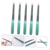 Beatifufu Nail Files for Gel Nails 5pcs Stainless Steel Fingernail Buffing Blocks Manicure File Set view 3