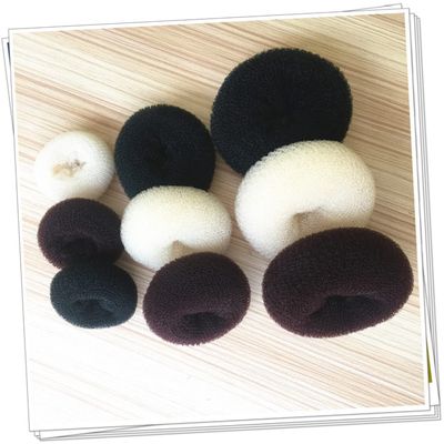Ipetboom 3pcs Hair Donut Bun Maker Set Sponge Hair Styling Tools for Neat Ballerina Hairstyles for Dance Black