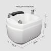 AYHARYLH Acrylic Massage Footbath Pedicure Foot Spa with Pedicure Foot Rest with Pedicure Foot Rest Feet Spa Tub Colorful Lamp Foot Baths & Spas Pedicure Spa with Heat (Size : Bath+Pedicure) view 2