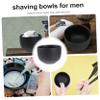Beatifufu Men's Shaving Soap Bowl Cream Stainless Steel Soap Dish Double Layer Design for Home Barber Shop view 3