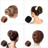 4 Pcs Magic Hair Donut Bun Maker for Ballet Style - Women, Kids (4 Brown) view 4