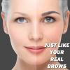 Microblading Eyebrow Pen, Waterproof Gray Eyebrow Pencils for Older Women Soft Hair Like Natural Liquid Four Forks Tip Brow Pencil, Grey view 4