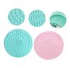 Beatifufu 2pcs Makeup Brush Silicone Scrubber Pads for Efficient Brush Care Reusable Home and Salon Use view 3