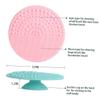 Beatifufu 2pcs Makeup Brush Silicone Scrubber Pads for Efficient Brush Care Reusable Home and Salon Use view 4