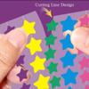 HappyFace Star Pimple Patches, Rainbow Acne Spot Dots, 2 Sizes, 72 Count, All Skin Types, Hydrocolloid, Centella, Calendula, Tea Tree Oil view 4