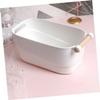 Beatifufu Soak for Manicure Hand Soak Bowl Japanese-style Nail Art Bowl Nail Salon Supply Non-breakable Pp Material view 3