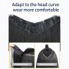 Fashional Hairpiece Hair extension Natural Wavy One Piece Four Clips 22inch High Temperature Fiber for Woman (Dark brown) view 3
