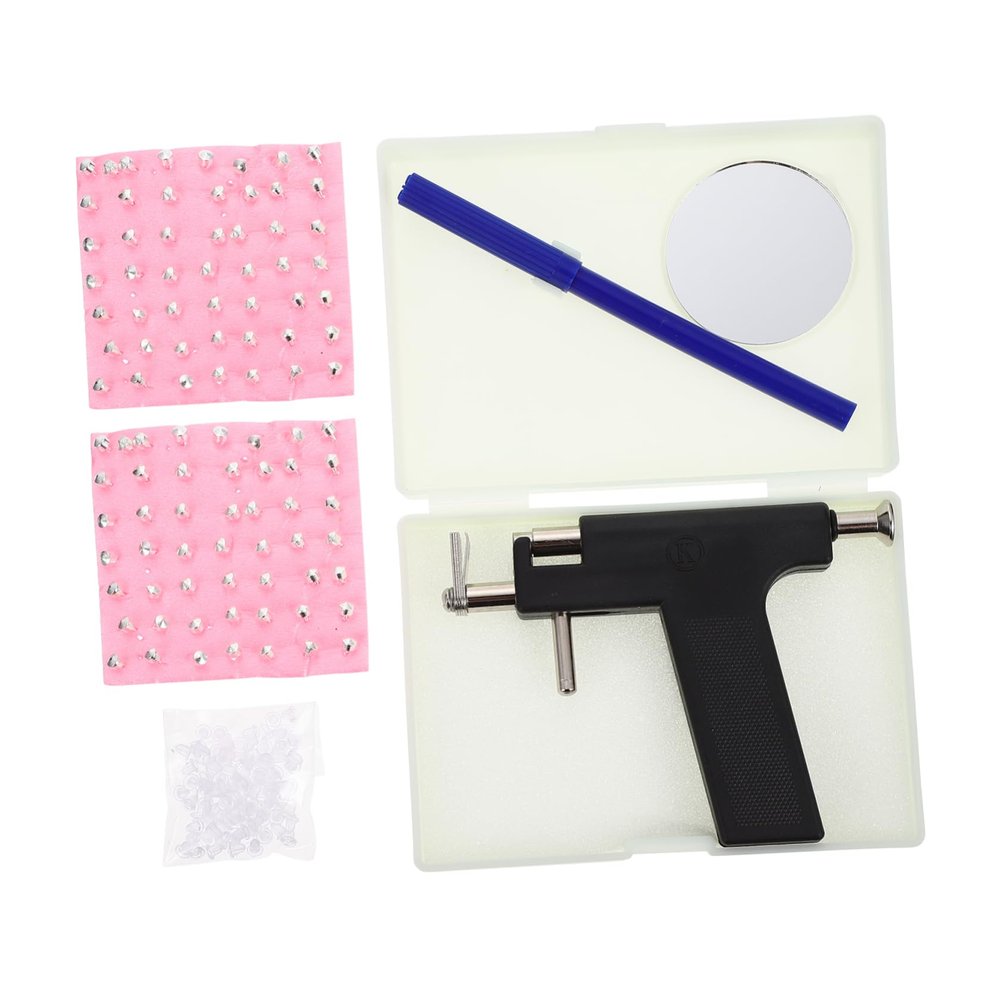 Beatifufu Professional Earring Piercing Kit Ear Piercing Machine Needles Nose Gun Kit