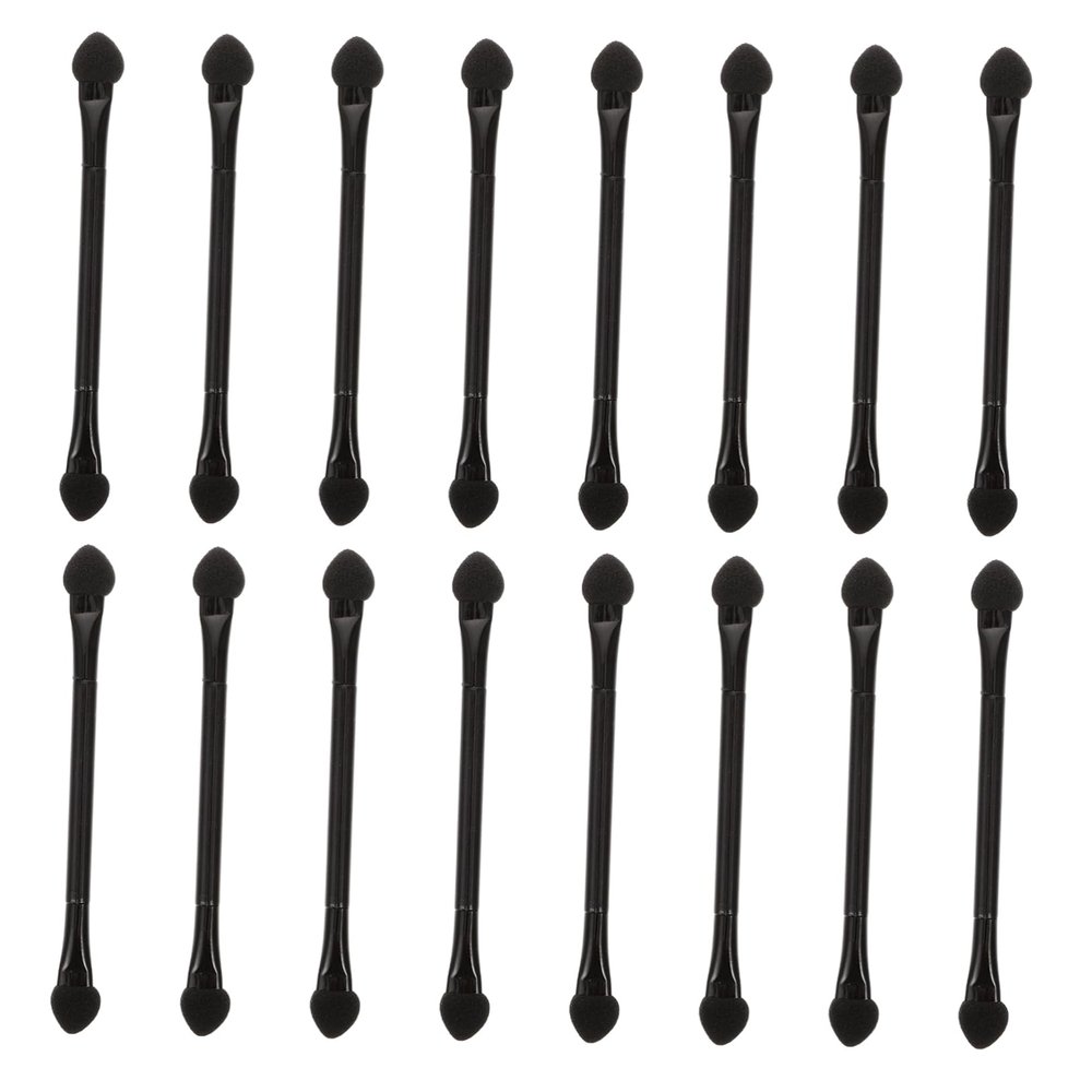 Beatifufu 30pcs Double-ended Sponge Eyeshadow Applicator Sticks for Eye Makeup Lightweight and Portable Tools for Beginners and Makeup Artists for Daily Use and Gift Giving