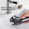 Electric Razor for Men Shaver Rechargeable Waterproof Rotary for Shaving with Nose Trimmer Sideburns Trimmer Face Cleaning Brush view 3