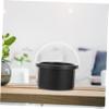 Beatifufu 1pc Non-stick Aluminum Melting Wax Bowl for Hair Waxing Waxing Container Heat Resistance for Salons and Diy Black Efficient and Safe Design view 2