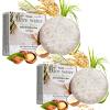 ASMAYSA 2Pcs Rice Water Shampoo Bar for Hair Growth, Protein Shampoo Bar Bulk, Root White Coverage Hair Darkening, Volumizing and Strengthening view 1