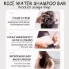 ASMAYSA 2Pcs Rice Water Shampoo Bar for Hair Growth, Protein Shampoo Bar Bulk, Root White Coverage Hair Darkening, Volumizing and Strengthening view 4