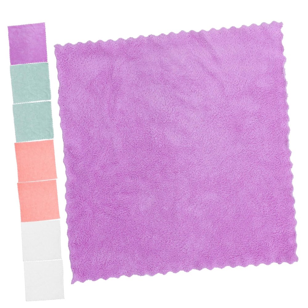 Anneome 8pcs Square Washcloths Soft Chiffon Face Cleaning Towels Absorbent Bath Towels