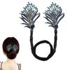 AILYFIRMO Rhinestone Flower Hair Clip, French Twist Bun Hairstyle Shaper,Lazy Hair Curler Deft Bun Maker,for Long Thick Hair Accessories for Women Girls (Style E) view 1