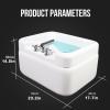 AYHARYLH Pedicure Foot Spa Acrylic Massage Footbath Foot Baths & Spas Portable Foot Spa Bathtub Special for Hotel Foot Bath Club Stress Relief for Fatigue and Tired Feet view 2
