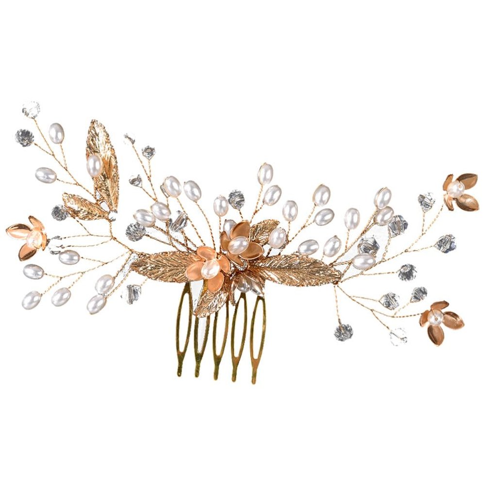 NOLITOY Bridal Hair Comb Rhinestone Embellishments Elegant Hair Accessory for Weddings Prom and Special Occasions Handmade Headpiece for Bride and Bridesmaids